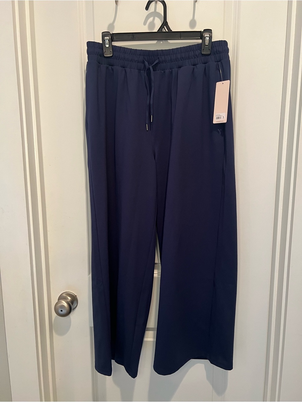 Yogalicious Navy Elastic Waist Drawstring Pants